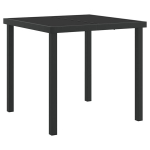 5 dalių sodo valgomojo komplektas su pagalvėlėmis smėlio spalvos poli ratanas,sodo stalas juodas 80x80x73 cm grūdintas stiklas