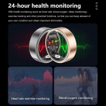 I&scaron;manusis žiedas Android Ios Fitness Ring Tracker I&scaron;manieji žiedai vyrams moterims I&scaron;manusis žiedas Fitness Ring Miego seklys &Scaron;irdies ritmo monitorius &Scaron;irdies ritmas Juodas Rožinis auksas Sidabras Aktyvumo seklys