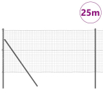Euro Tvora su 13 Stulpų 1.2x25 m Cinkuotą Plieną Pilką