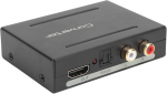 4k Hdmi garso i&scaron;traukėjas skirstytuvas, Hdmi į Hdmi garso keitiklis + optinis Toslink Spdif + kairės/de&scaron;inės stereo analoginis garso adapteris, skirtas Fire Stick, Blu-ray grotuvui, Hdtv (juodas)
