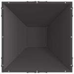 Kvadratinė Ugnies Krosnis Juoda 50x50x35 cm Plienas