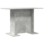 Valgomojo stalas Betono pilkos 110x60x75 cm Dirbtinė mediena
