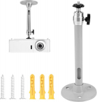 Ystrillion mini projektoriaus laikiklis, montuojamas ant lubų ir sienų, 360 laipsnių universalus, apkrova 5 kg, suderinamas su Vga, Hdmi, D-sub, skirtas projektoriams