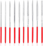 Mini deimantinių dildžių rinkinys, mini dildžių rinkinys, deimantinių adatinių dildžių rinkinys, metalinių deimantinių dildžių rinkinys, deimantais dengtos įrankių dildės, deimantinės dildės medžiui, akmeniui, plastikui, 10 vnt.