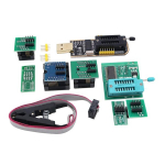 Dollatek Programatorius Ch341a + Sop8 į Dip8 + 1.8v Adapteris + Sop8 į Dip8 Lizdas + Sop8 Gnybtas