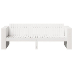 3-vietė sodo sofa Balta Medinė Vidutinė Patvari Lauko sofa