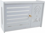 Zywuoy wifi dėžutė, belaidžio wifi mar&scaron;rutizatoriaus lentyna, svetainės sieninė dėžutė, sienų dekoracija, dekoratyvinė dėžutė, plaukiojančios lentynos, televizoriaus priedėlio lentyna svetainei, miegamajam, butui (tipas e)