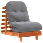 Futono sofa-lova su čiužiniu, va&scaron;ko ruda, 60x206x11cm, pu&scaron;is, 60 x 206 x 11 cm