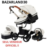 BAZARLAND30. 3 in 1 vaiki&scaron;ka veikla Su kėdute - automobiliu, lop&scaron;iu, atverčiamu dirbtinės odos, nepradūrimais ratais. BALTA