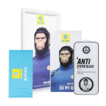 BlueO 5D Mr. Monkey Glass grūdintas stiklas pilnai uždengtas rėmeliu Samsung S926 Galaxy S24+ Plus juodas
