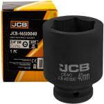 JCB ilga smūginė galvutė 3/4" 40mm 6-kampė