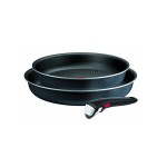 Tefal 2 vnt. aliuminio keptuvių rinkinys 24 ir 28 cm + 1 juoda rankena - L7239103
