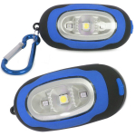 Mini raktų pakabuko žibintuvėlis su 3 LED kuprinės magnetu