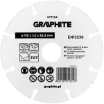 Graphite Tct pjūklų diskas medienai su vinimis 115x1.2x22.22mm