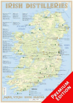 Whiskey Distilleries Ireland - Poster 42x60cm - Premium Edition: The Whiskylandscape in Overview - Ma&szlig;stab 1 : 925.000, Whiskey Distilleries Ireland - Poster 42x60cm - Premium Edition: The Whiskylandscape in Overview - Ma&szlig;stab 1 : 925.000