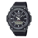 I&scaron;manusis laikrodis Laikrodis - Casio - AQ-S820W-1AVEF - Juodas - Atsparus vandeniui 10 bar - Plastikinė apyrankė