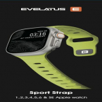 &bdquo;Evelatus Watch 38 / 40 / 41 Sport&ldquo; itin geltonas silikoninis dirželis