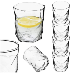 Stiklinės viskiui, gėrimams, sultims, vandeniui 330ml, rinkinys 4 vnt.