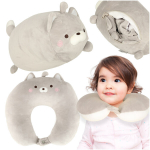 Mink&scaron;tas žaislas - kelioninė pagalvėlė Kačiukas 2in1