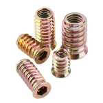 M8 x 25 mm srieginis įdėklas, medžio rinkinys, &bdquo;Drive Insert&ldquo; veržlės, srieginė &scaron;e&scaron;iakampė veržlė i&scaron; cinko lydinio, &bdquo;Drive Insert&ldquo; &scaron;e&scaron;iakampis raktas (100 vnt.) M8&times;25