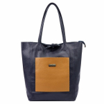 Rankinė moterims MiaMore 01-060 DOLLARO - Tamsiai mėlyna, camel
