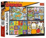 Dėlionė Trefl Garfield komiksų scenos, 4x250 detalių
