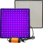 Augalų lempa, pilno spektro, &scaron;viesos panelė su 225 LED raudonais ir mėlynais diodais, tinkama hidroponikai, 295x300mm. Papildomai: augalų auginimo lempa, sodinimo &scaron;viestuvas, LED fitolampas.