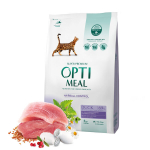 OPTIMEAL&trade;. Visavertis sausas maistas suaugusioms katėms su plaukų i&scaron;valymo efektu - su antiena, 4 kg