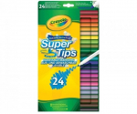 Dvipusiai nuplaunami markeriai-flomasteriai Crayola, 24 vnt.