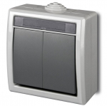 &Scaron;viesos jungiklis Elektro-Plast Aquant, pilkas (1202-10)