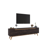 TV staliukas Kalune Design D1, juodas/rudas
