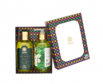 Dovanų rinkinys (du&scaron;o želė 200ml + skystas rankų muilas 200ml) JASMINE-GREEN TEA Saules Fabrika