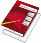 Lipnios etiketės Label Media, A4, baltos, 70x42.3 mm