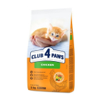 CLUB 4 PAWS Premium pilnavertis sausas maistas kačiukams su vi&scaron;tiena, 5 kg