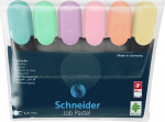 Žymekliai Schneider Job Pastel, 6 vnt., pastelinių spalvų