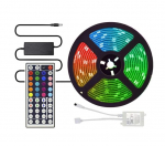 RGB Led juosta 5050 su pultu