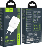 Įkroviklis Hoco N4 12W 2xUSB-A baltas
