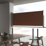 I&scaron;traukiama &scaron;oninė kiemo pertvara, 100 x 300 cm, ruda