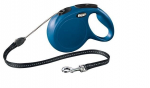 Flexi automatinis pavadėlis New Classic M, mėlynas, 8 m