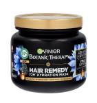 Drėkinamoji kaukė sausiems plaukams su aktyvuota anglimi Garnier Botanic Therapy, 340 ml