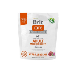 Brit Care Hypoallergenic sausas maistas suaugusiems vidutinės veislės &scaron;unims su ėriena, 1 kg (nauja pakuotė)