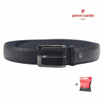 Vyri&scaron;kas odinis diržas Pierre Cardin GF 9009, mėlynas