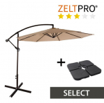 Lauko skėtis su padu Select Zeltpro, rudas
