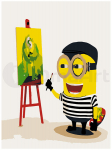 Tapyba pagal skaičius Minion menininkas 15x20 cm