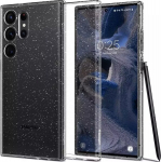 Spigen Liquid Crystal Glitter skirtas Samsung Galaxy S23 Ultra, skaidrus