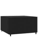 Sodo kavos staliukas vidaXL, juodas