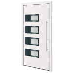 vidaXL Priekinės durys baltos spalvos 110x210cm