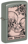 Žiebtuvėlis Zippo 48594 Death Kiss Design, sidabrinis