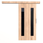 Stumdomos durys ni&scaron;ai ADRK Furniture Hers 106, rudos