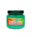 Stiprinanti plaukų kaukė Garnier Fructis Grow Strong Biotin Hair Bomb, 320 ml